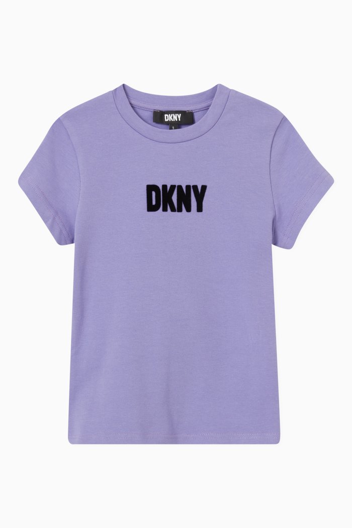 

Logo Print T-Shirt in Jersey, Purple