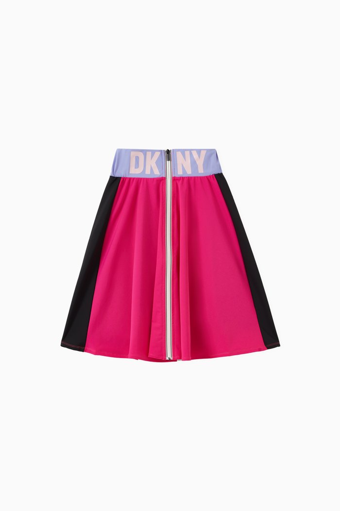 

Logo Midi Skirt in Stretchy Polyamide, Multicolour