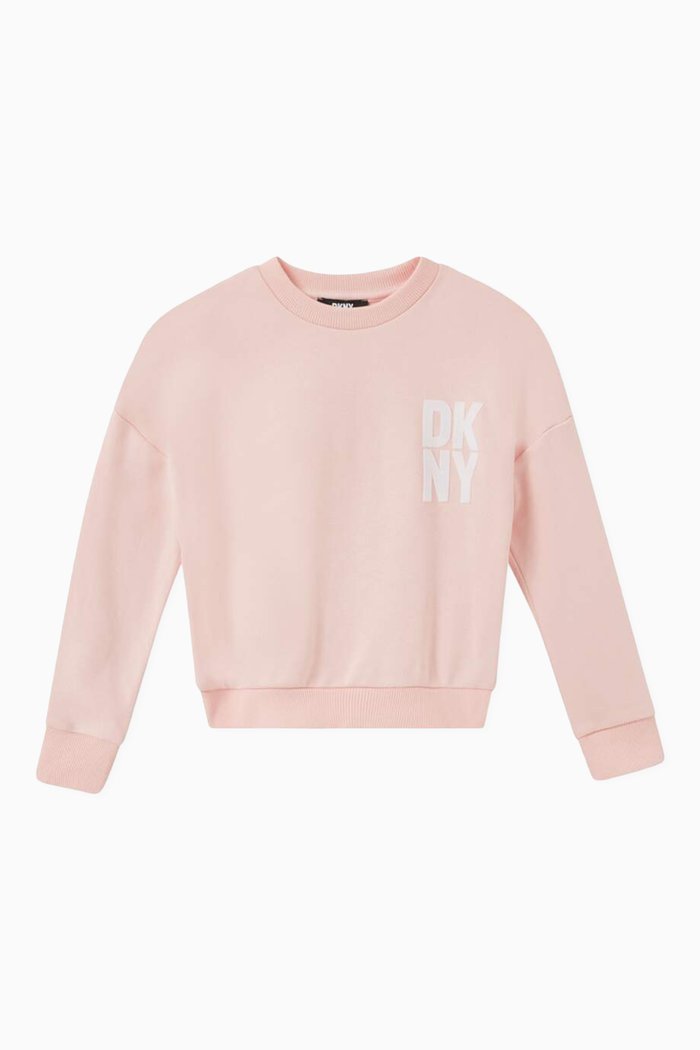 

Logo Sweatshirt in Cotton, Pink