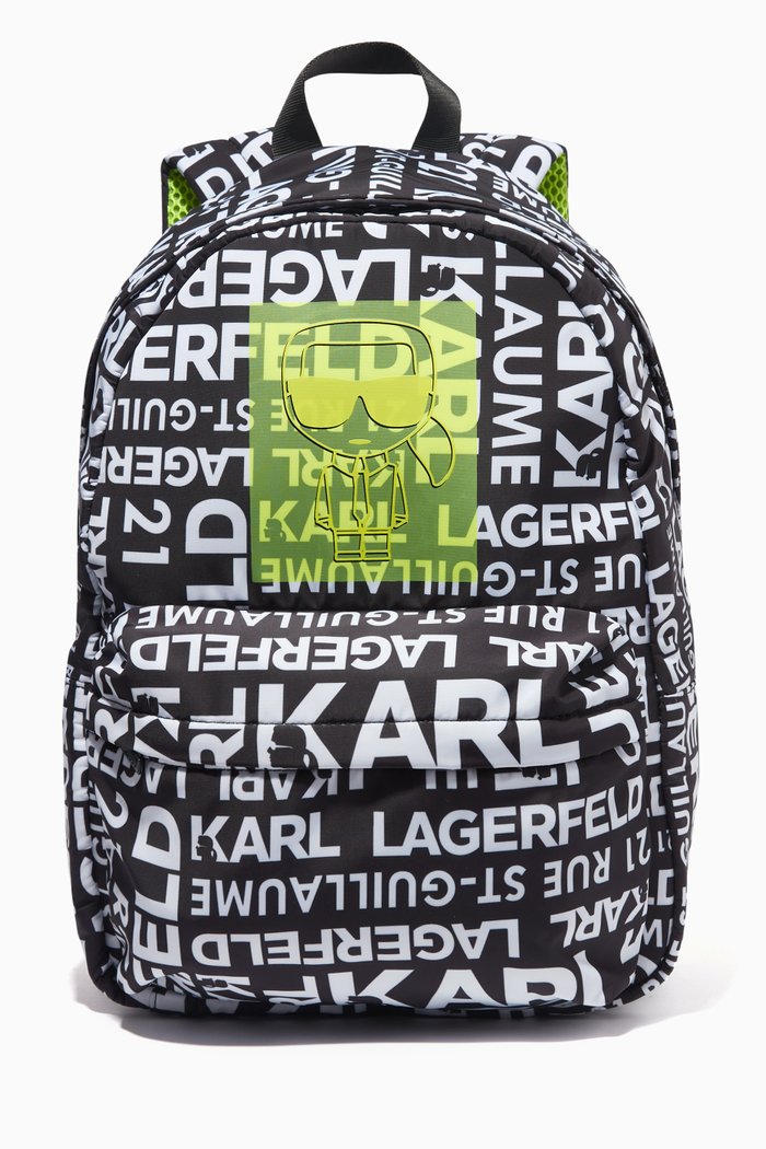 

KL Logo Backpack in Nylon, Black