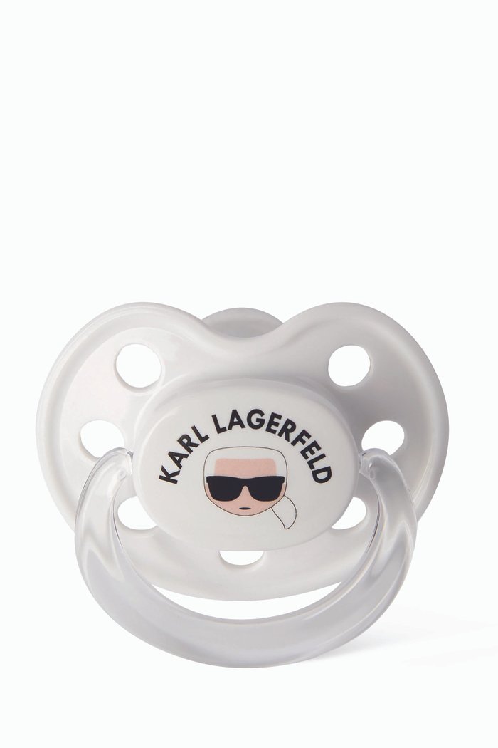 

KL Logo Pacifier in Silicone, White