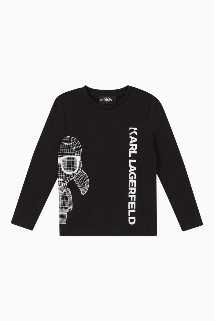 

Logo Print T-shirt in Cotton, Black