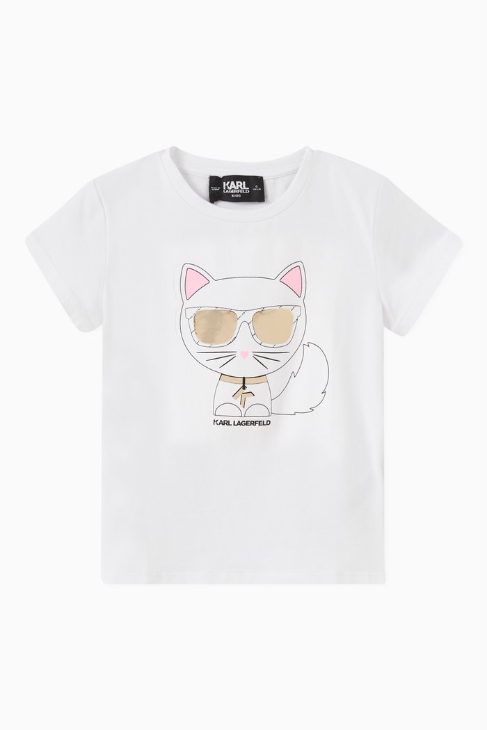 

Choupette T-shirt in Cotton Jersey, White