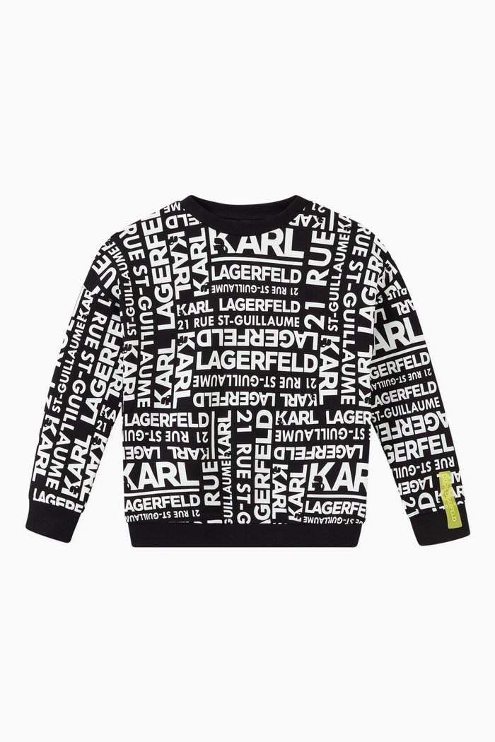 

Logo Sweatshirt in Cotton, Black