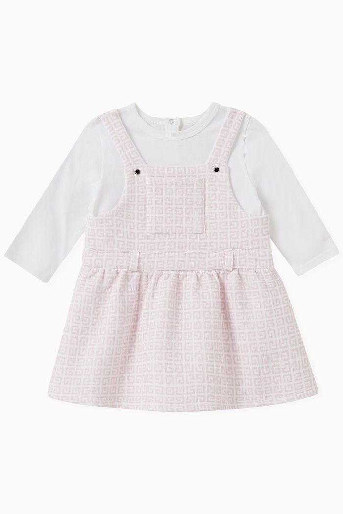 

Logo Dress in Cotton, White