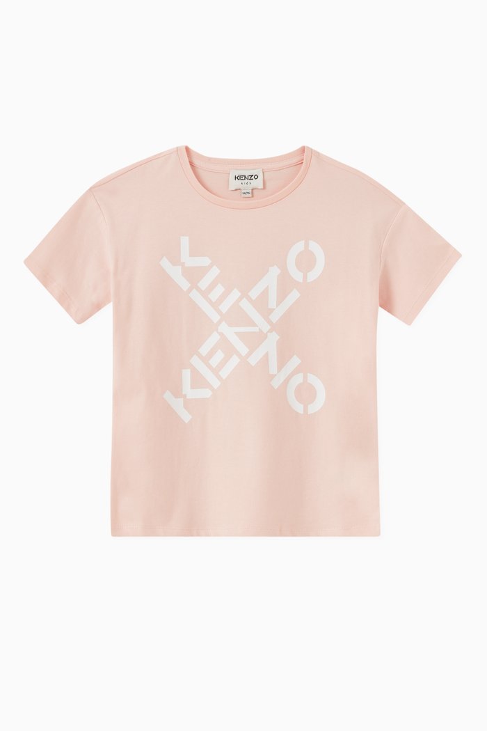 

Logo T-shirt in Cotton, Pink