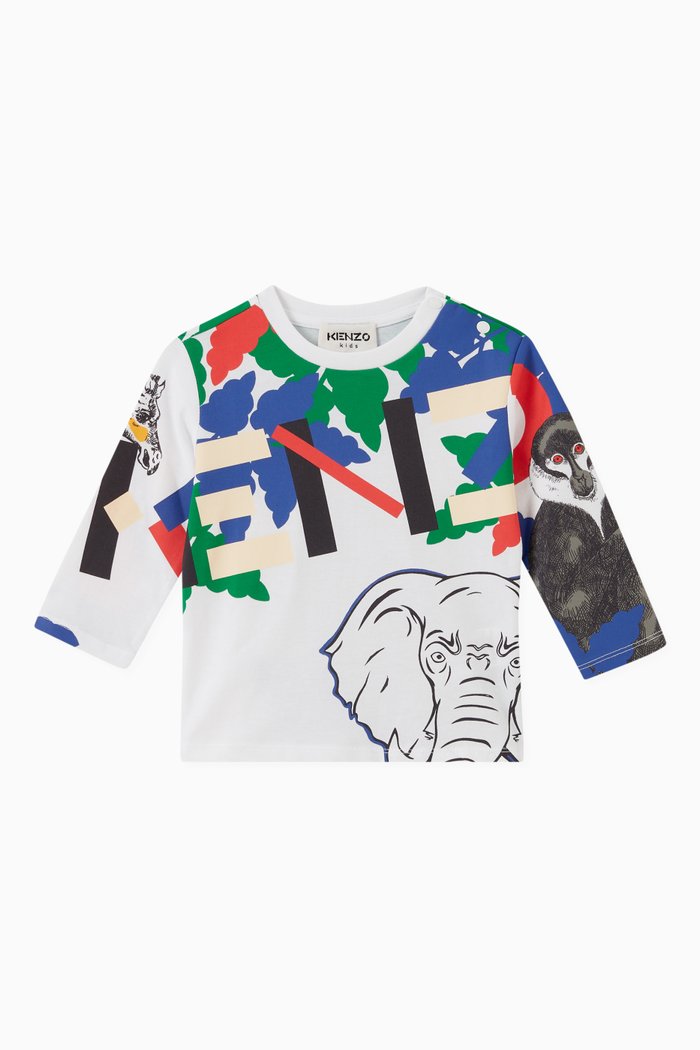 

Logo Print T-Shirt in Jersey, White