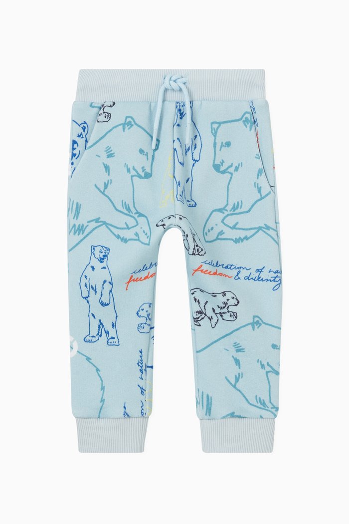 

Logo print Sweatpants in Fleece, Blue