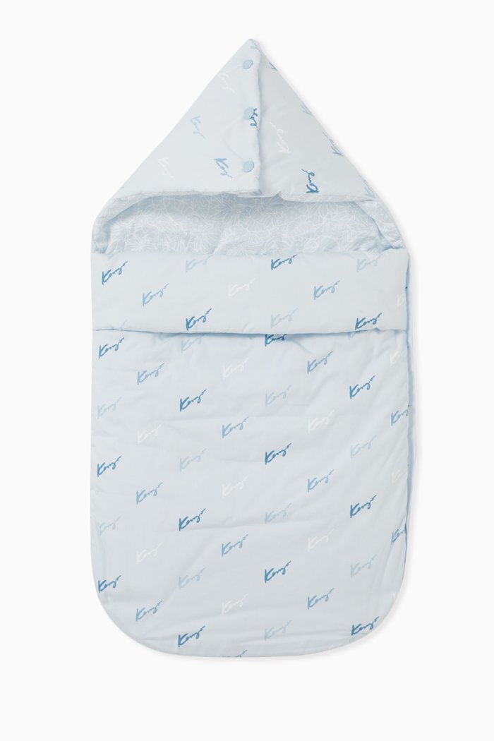 

Logo Sleeping Bag in Cotton, Blue