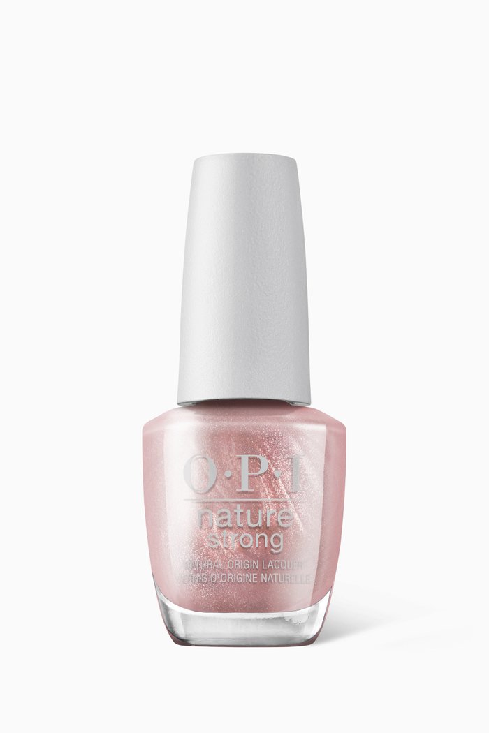 Intentions are Rose Gold Nature Strong Nail Polish, 0.5 fl oz, Brown