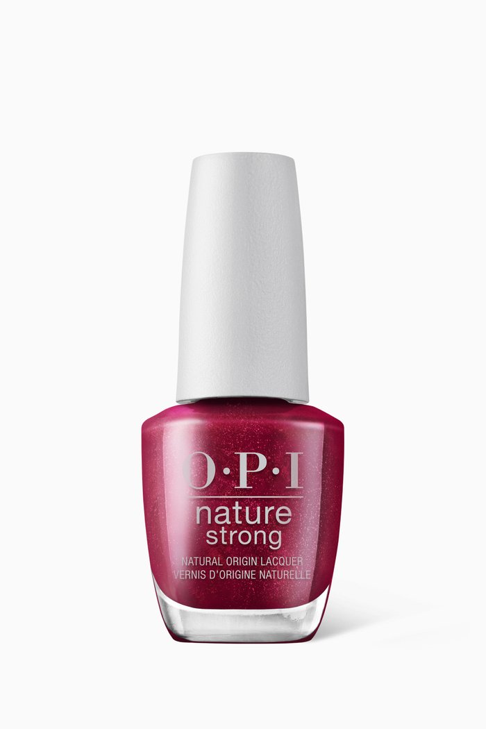 Raisin Your Voice Nature Strong Nail Polish, 0.5 fl oz, Red