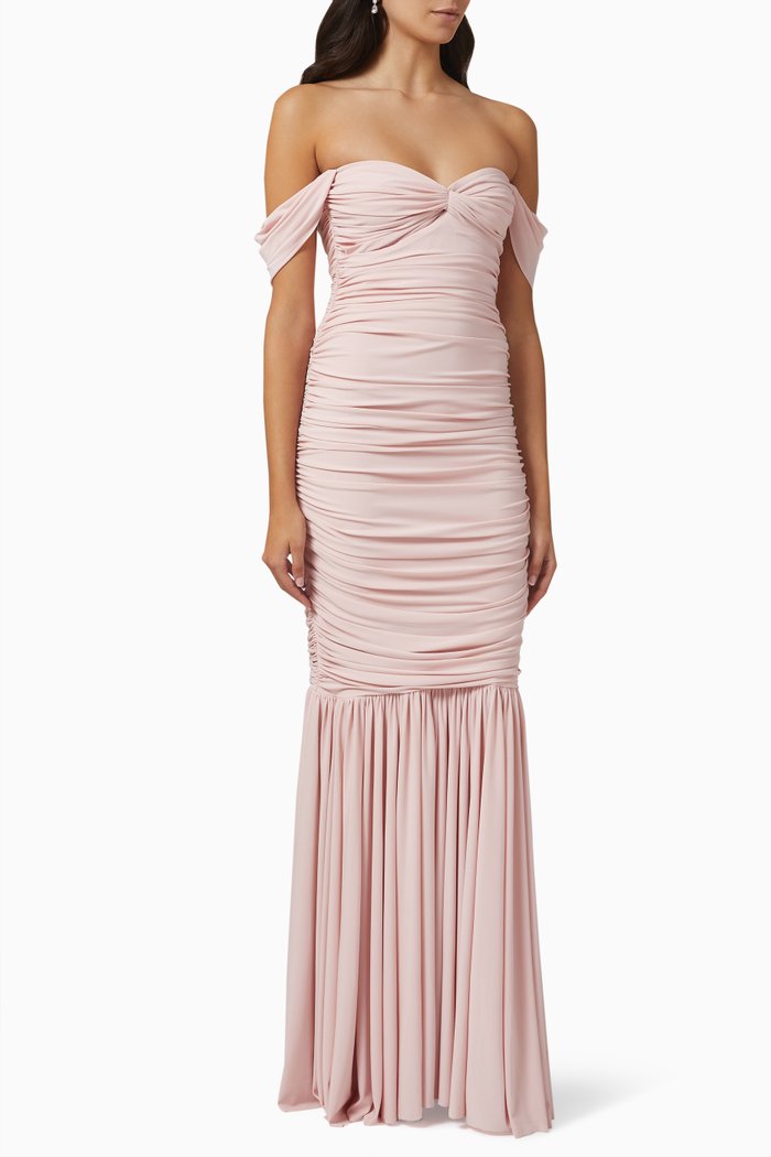 

Walter Gown in Stretch Nylon, Pink