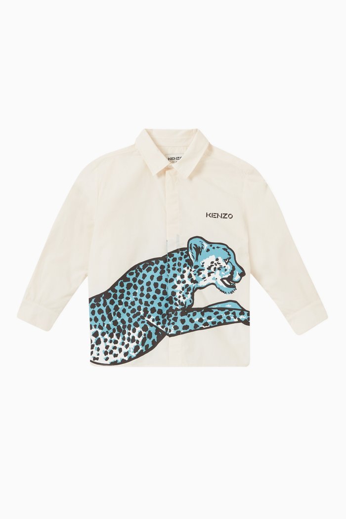 

Cheetah Polo Shirt in Cotton Jersey, Neutral