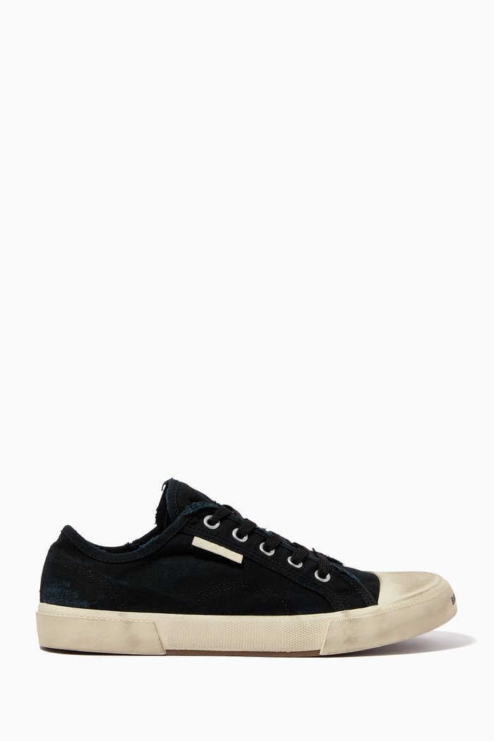 

Paris Low Top Sneakers in Canvas, Black