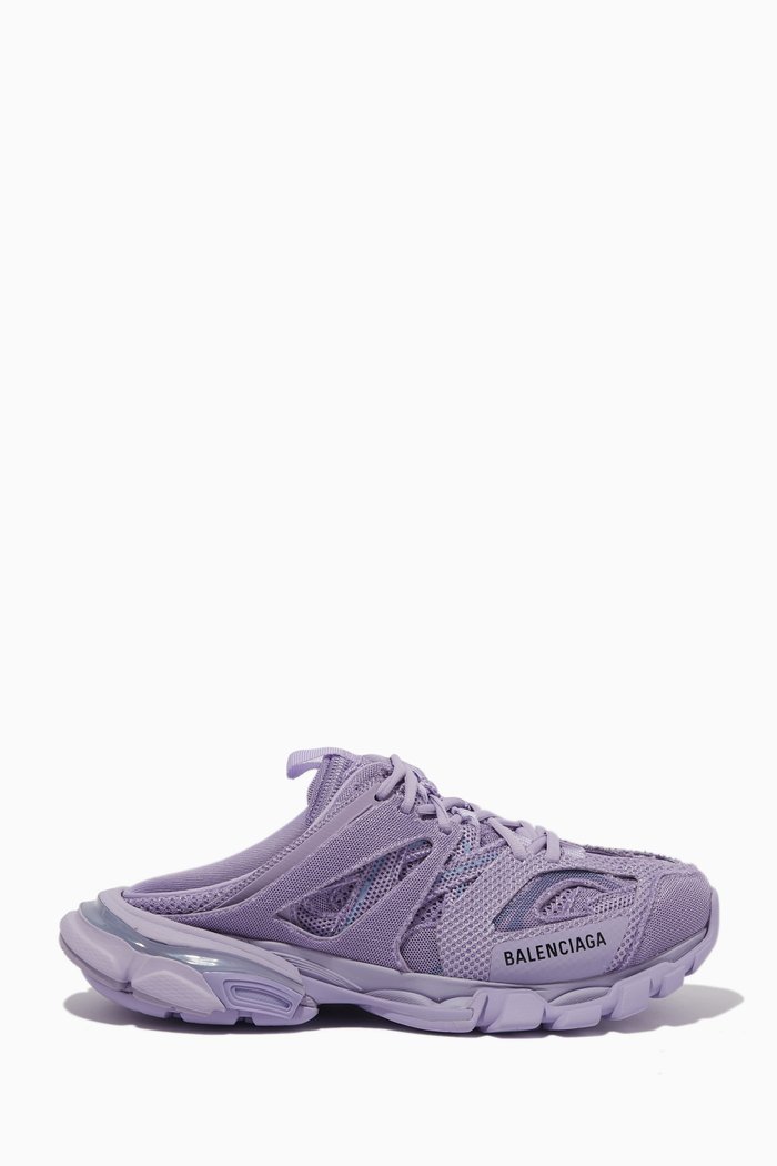 

Track Mules in Mesh & Nylon, Purple