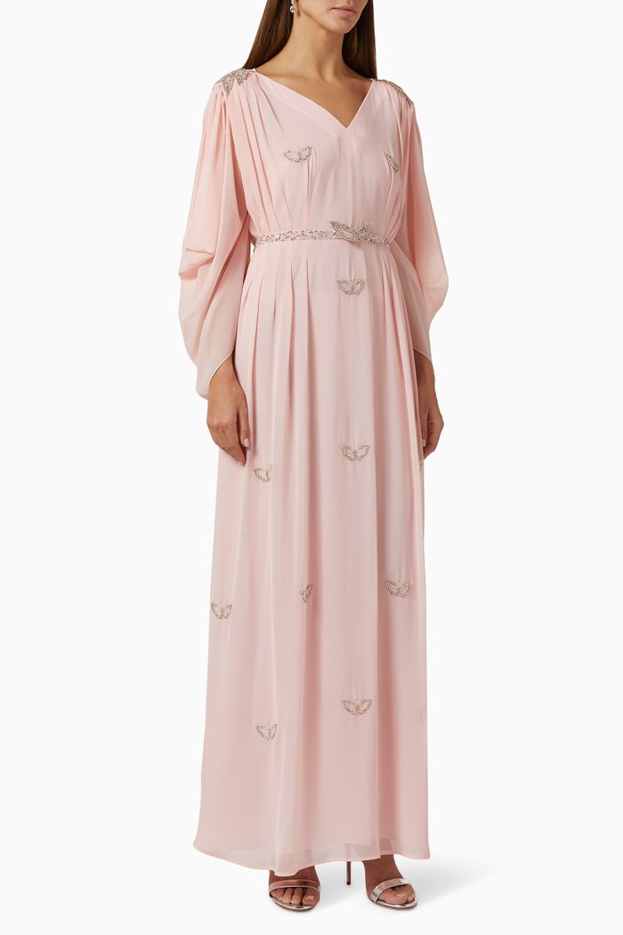 

Kaftan in Chiffon, Pink