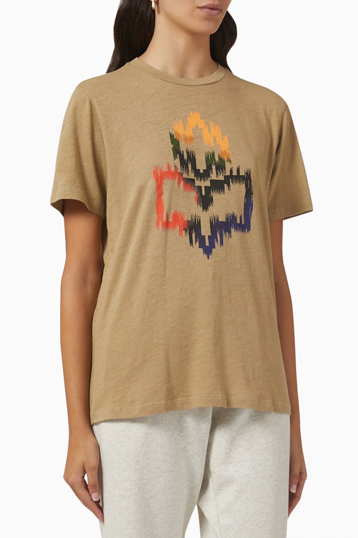 

Zewel T-shirt in Jersey, Brown