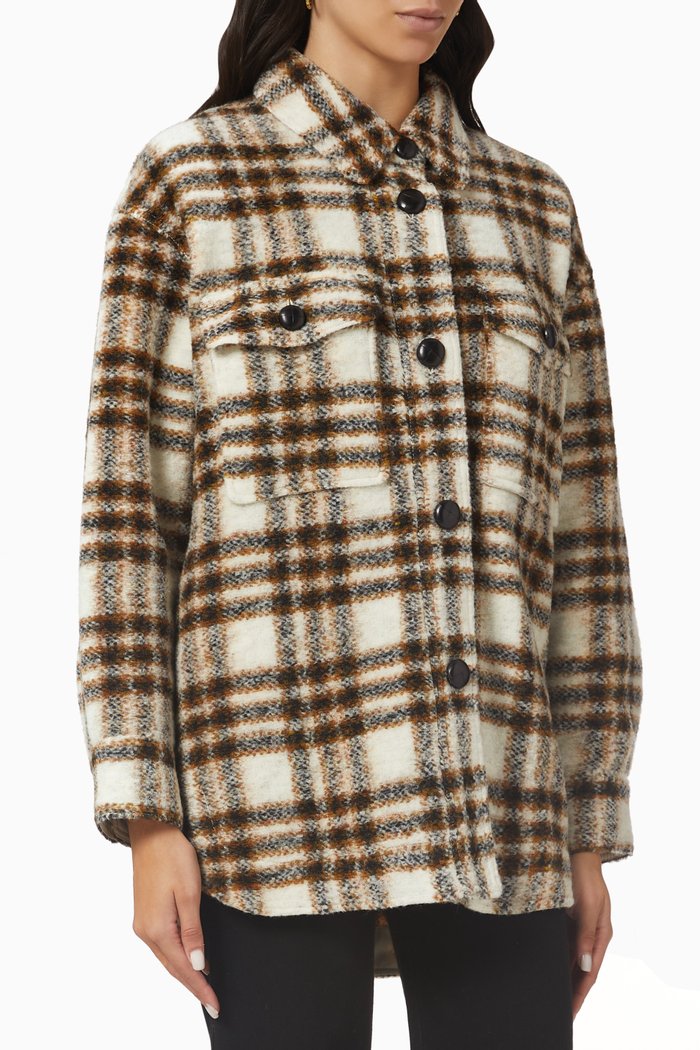 

Harveli Check-print Shirt, Black