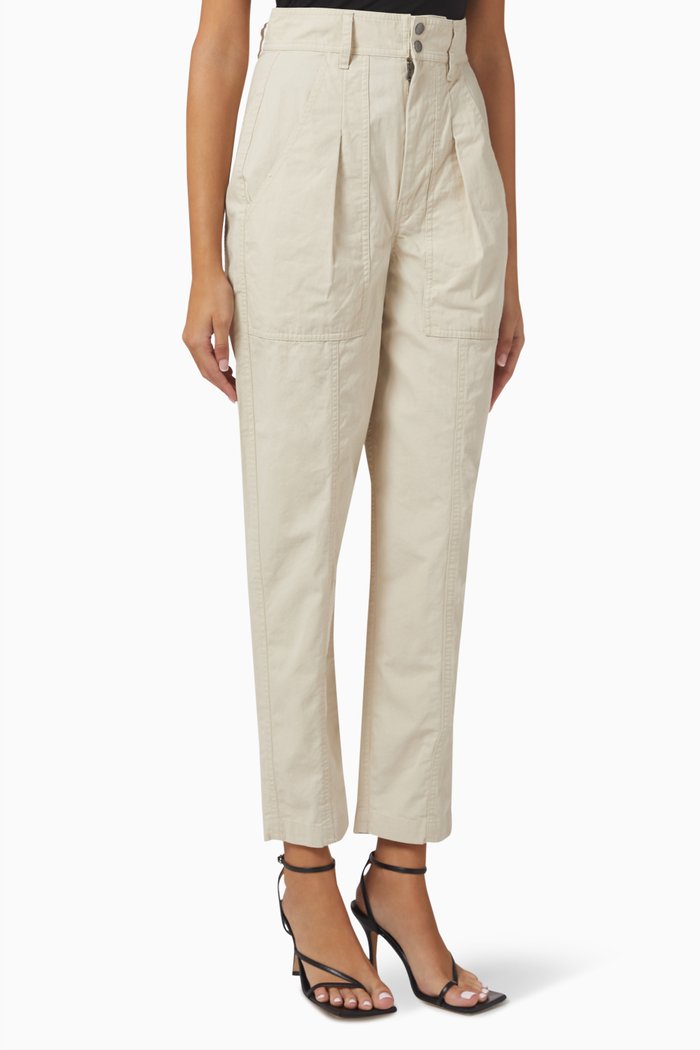 

Kiana Pants in Cotton, Neutral