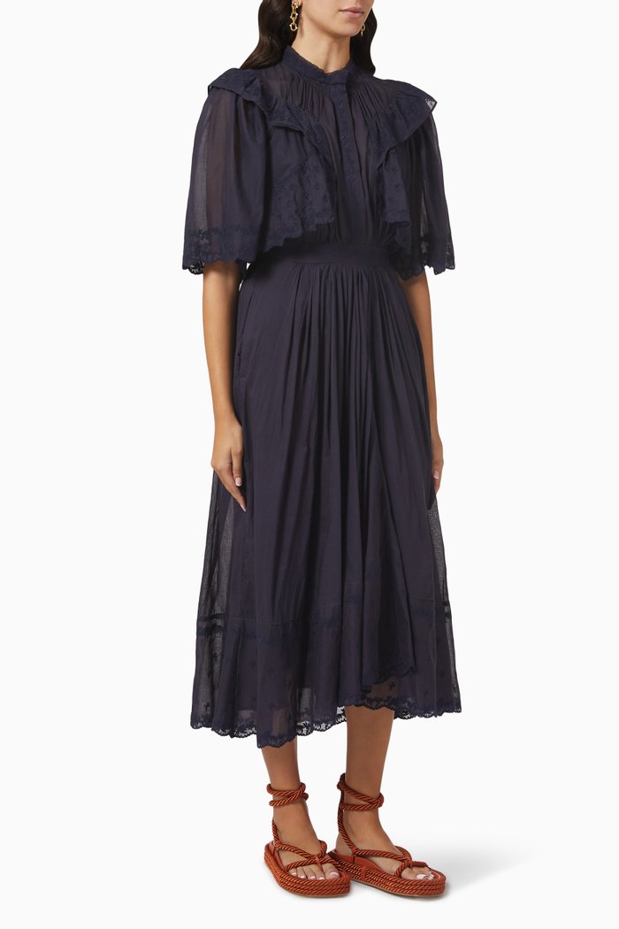

Leola Dress in Cotton, Black