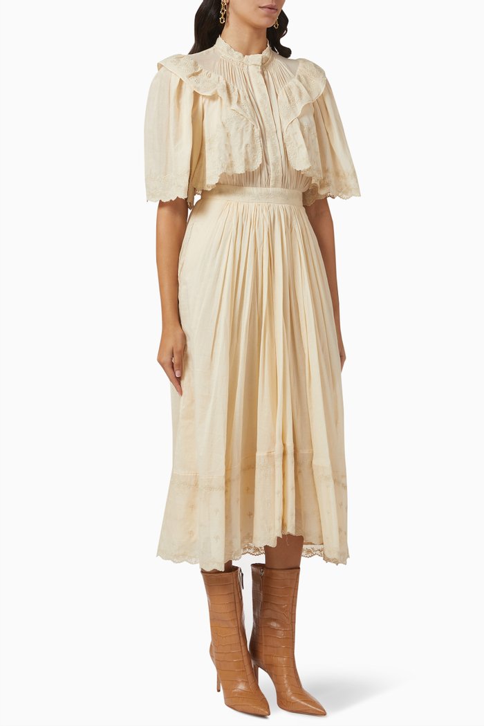 

Leola Dress in Cotton, Neutral