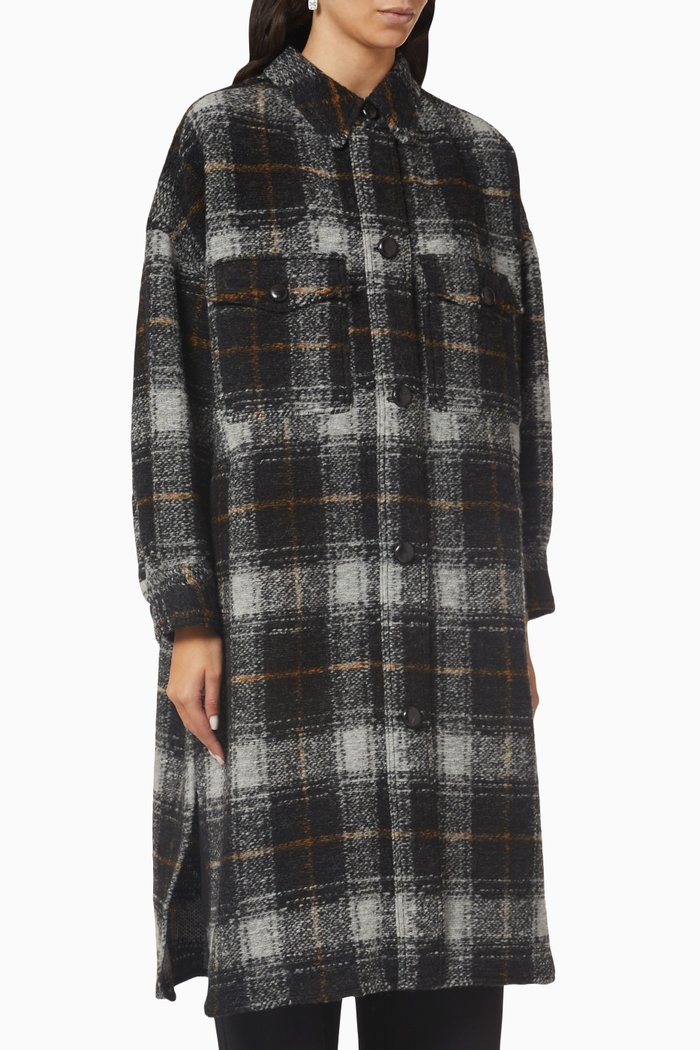 

Fontizi Check Tunic, Grey