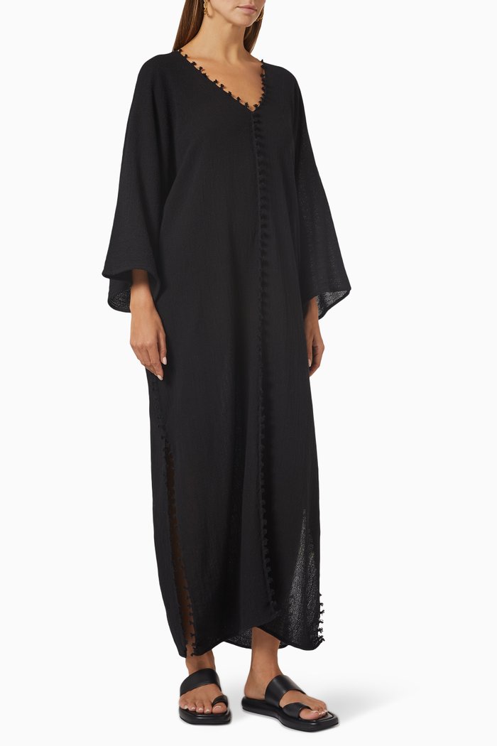 

Akatek Dress in Cotton, Black