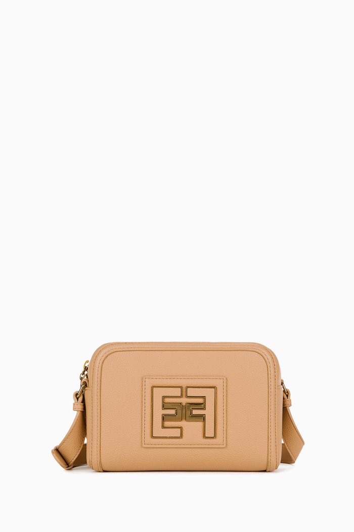 

Camera Case Crossbody Bag in Faux Leather, Brown