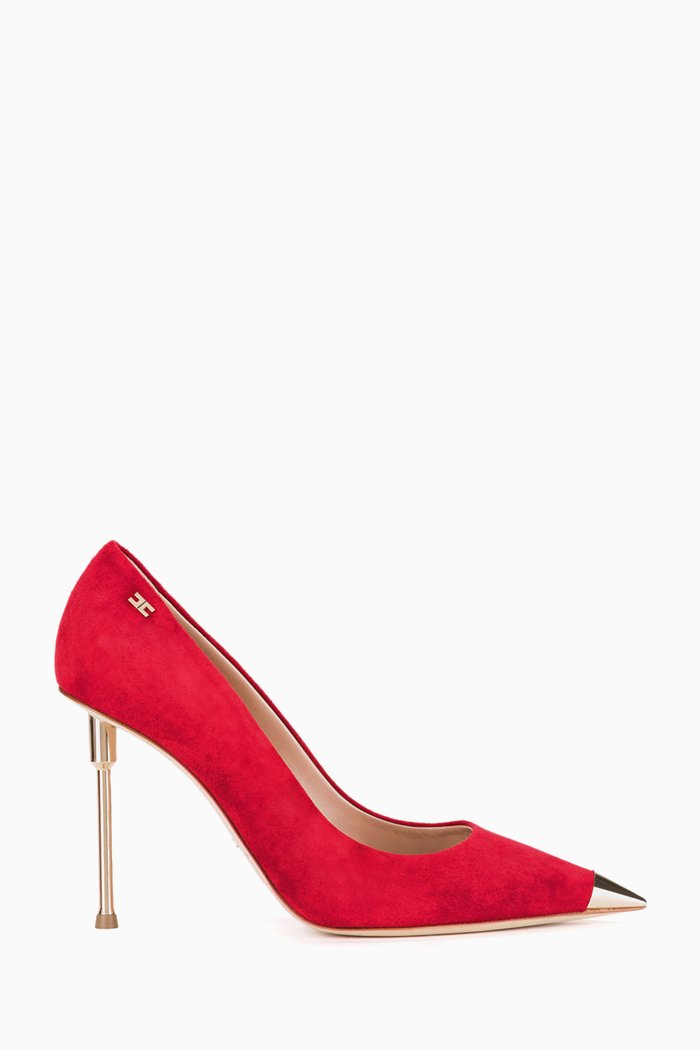 

Pumps in Suede, Red
