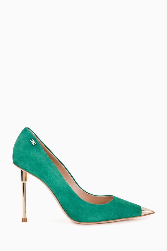 

Pumps in Suede, Green