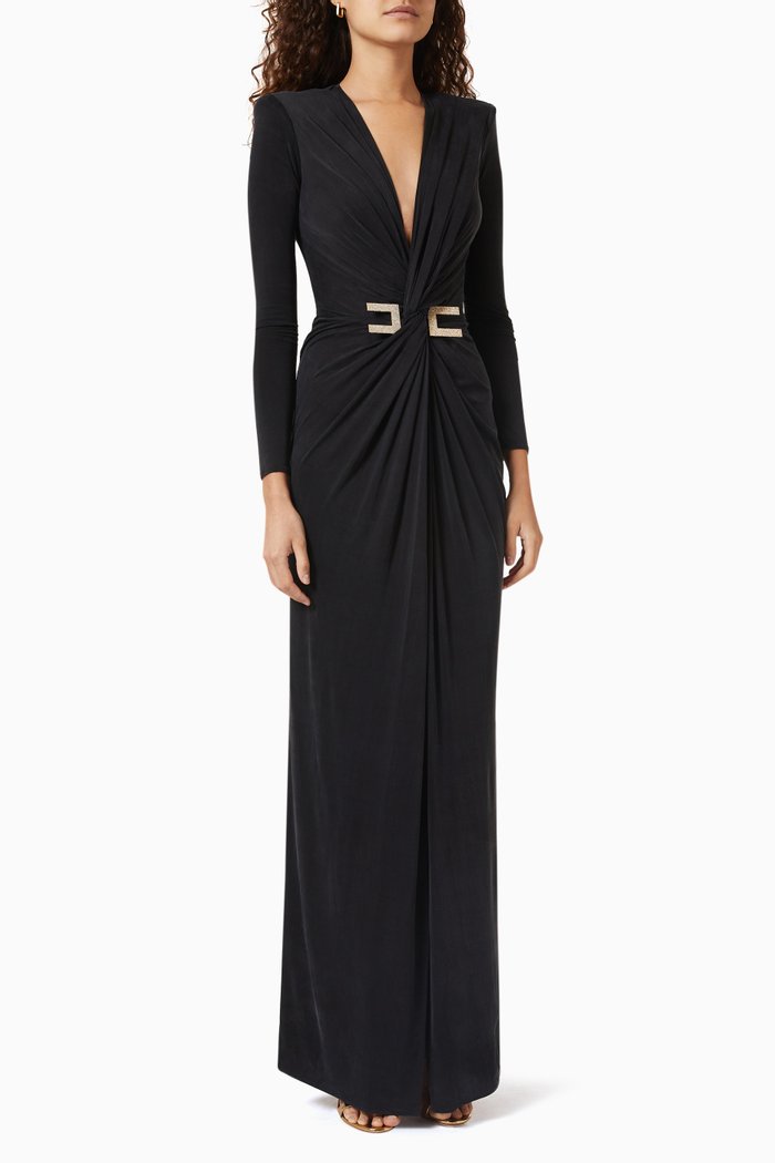 

Gown in Cupro Jersey, Black