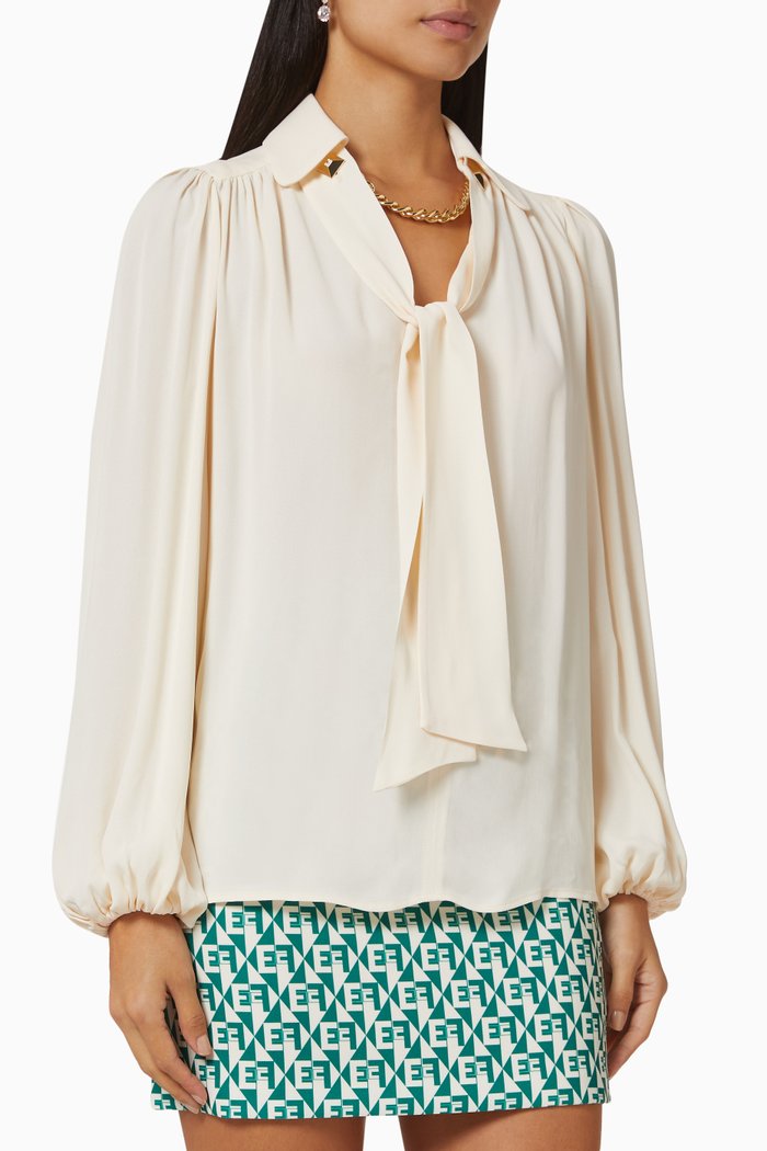 

Blouse in Viscose Georgette, Neutral