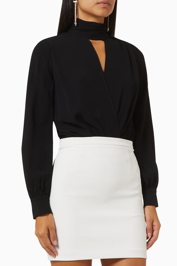 

Charm Bodysuit in Viscose, Black