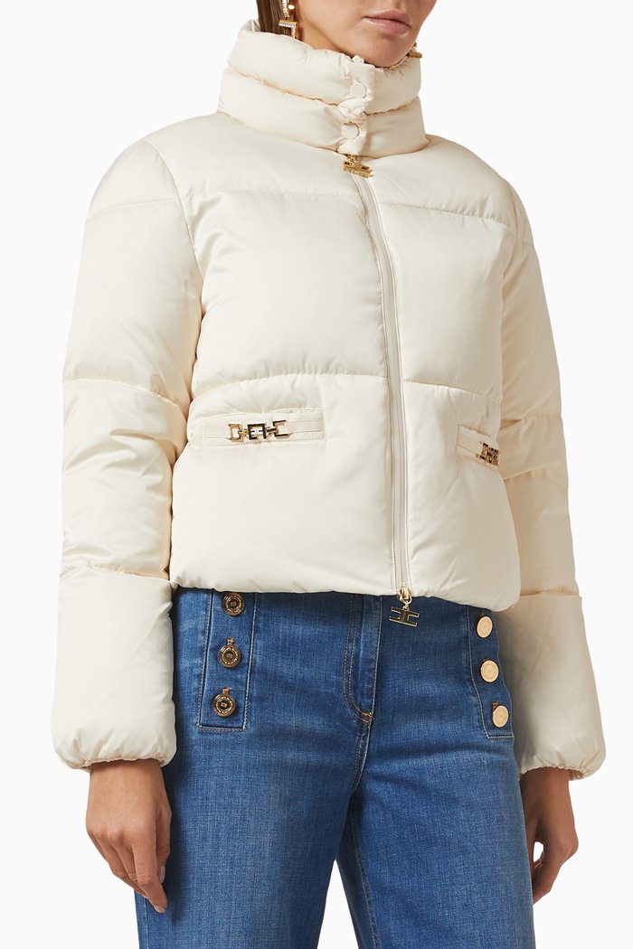 

Horsebit Padded Jacket, Neutral