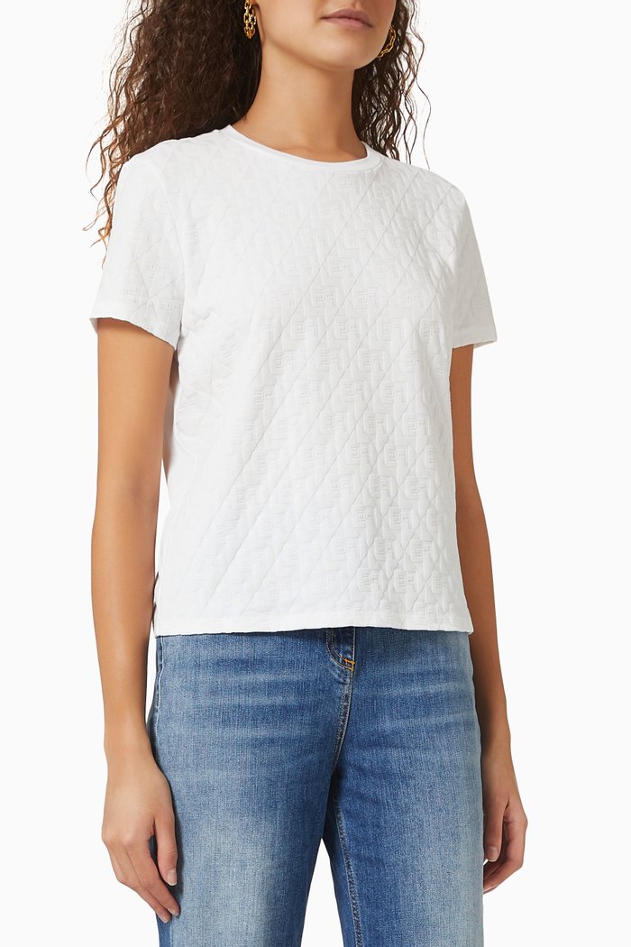 Logo T-shirt in Cotton, White