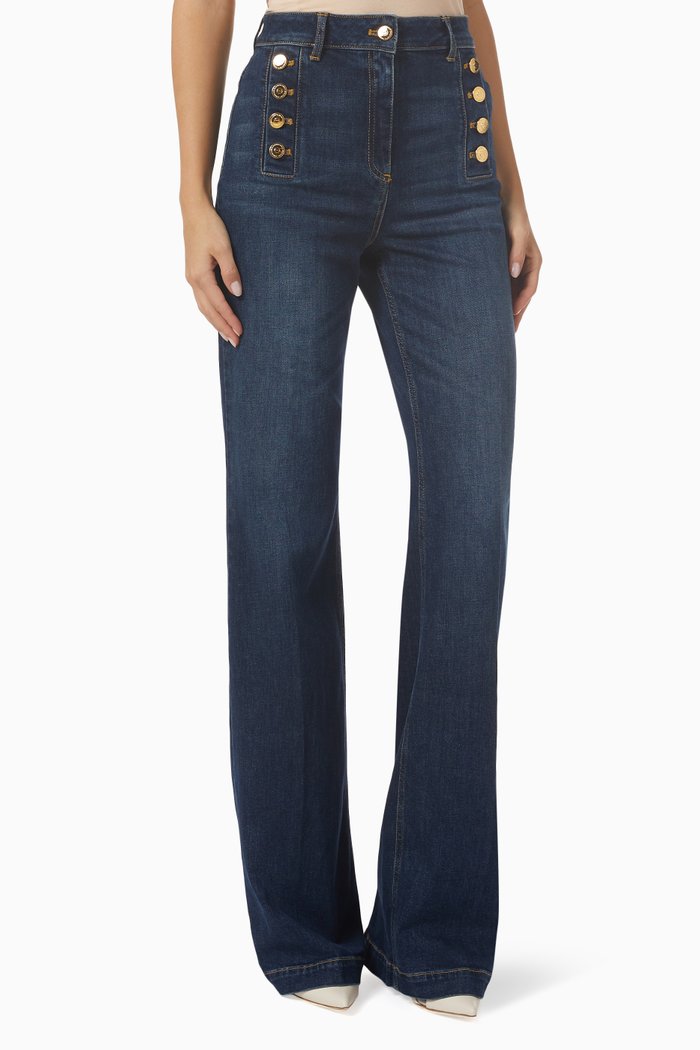 

Palazzo Pants in Denim, Blue