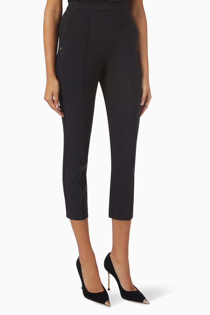 

Slim Pants in Bi-elastic Fabric, Black