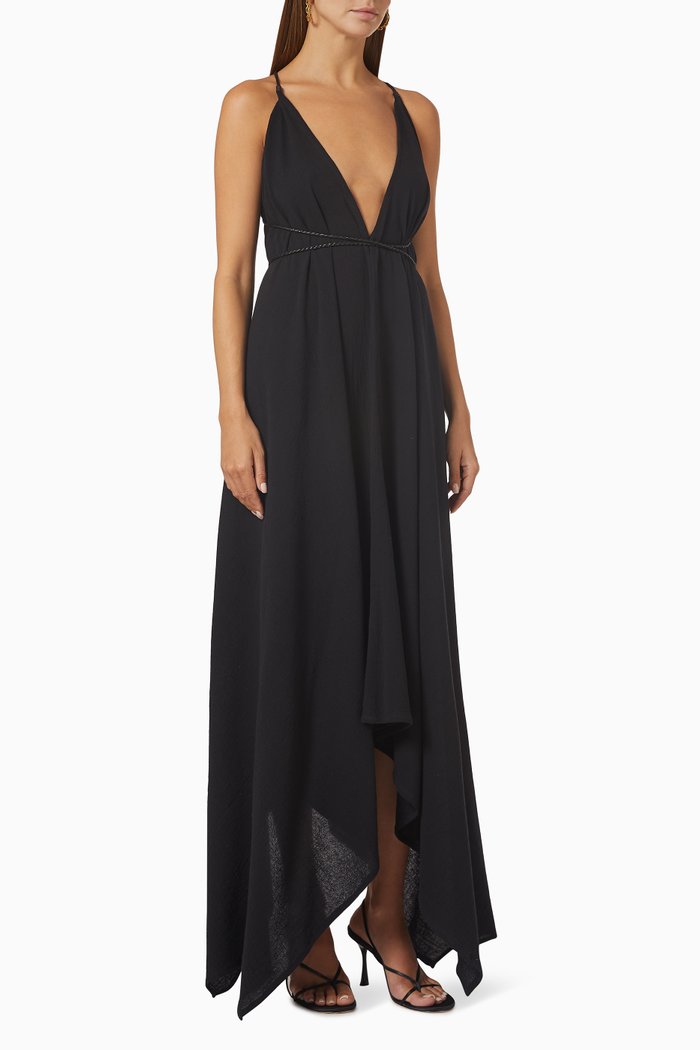 

Yatzil Dress in Cotton, Black