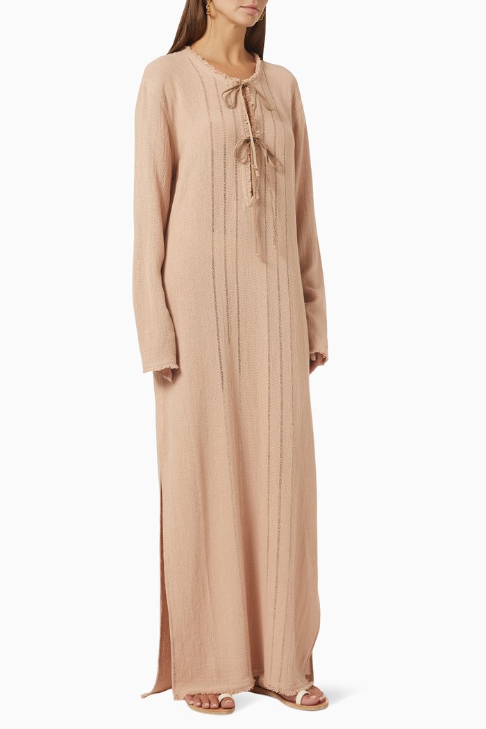 

Xkambajau Dress in Cotton, Pink