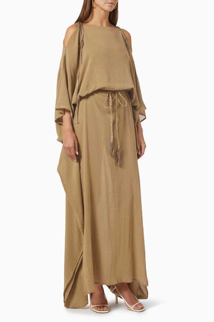 

Paamul Kaftan in Cotton, Neutral