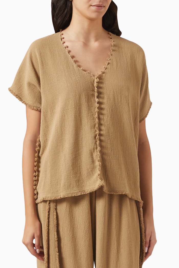 

Xmaben Top in Cotton, Neutral