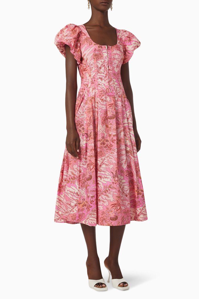 

Malie Dress in Cotton, Pink