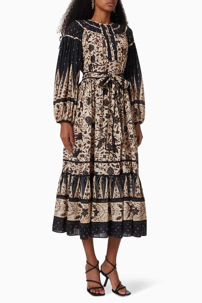 

Kemala Dress in Cotton Blend, White