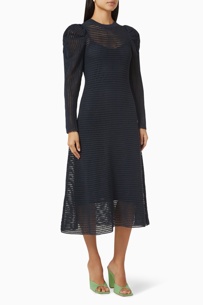 

Marlena Dress in Cotton Knit, Blue