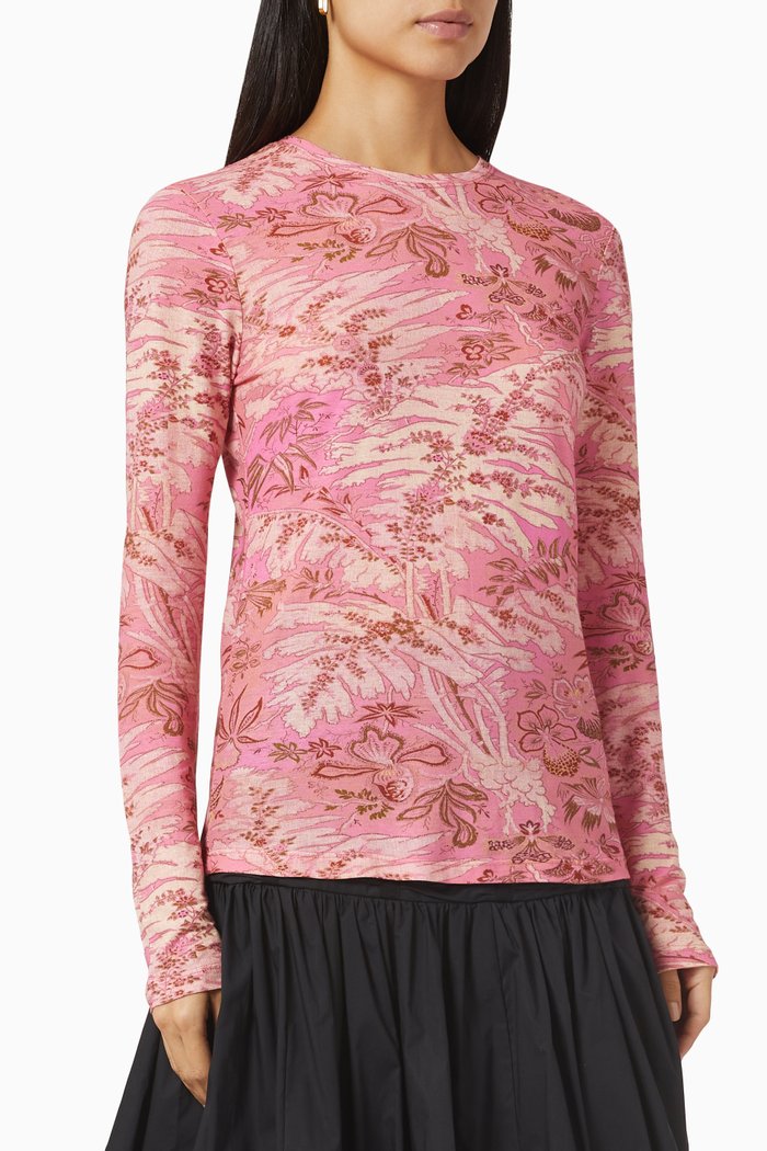 

Eve Top in Cotton, Pink