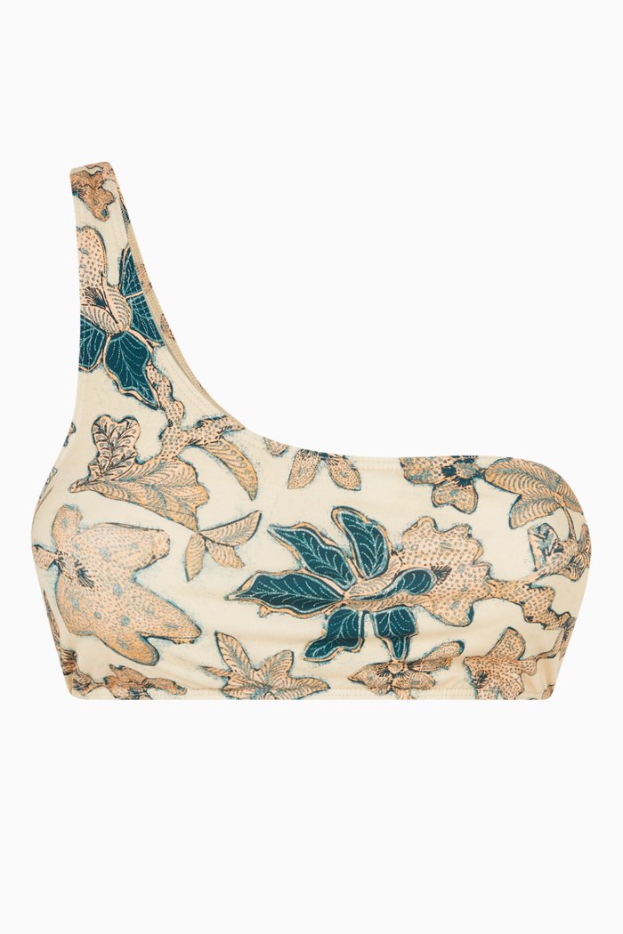 Reina Bikini Top in Nylon, Neutral