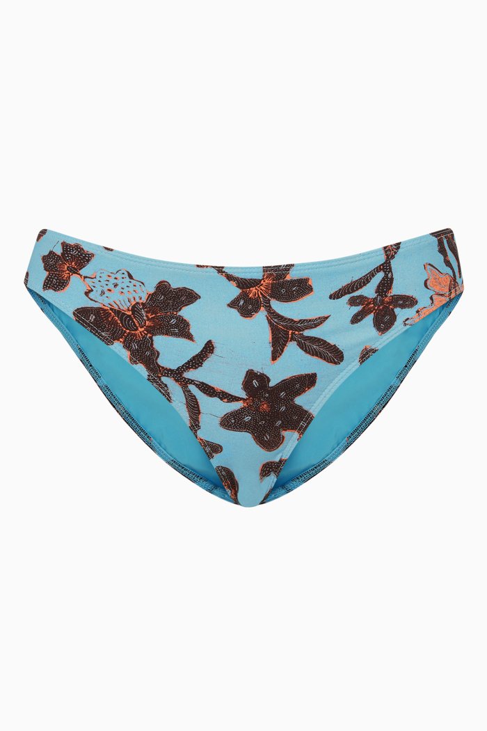 Dani Bikini Bottoms in Nylon, Blue