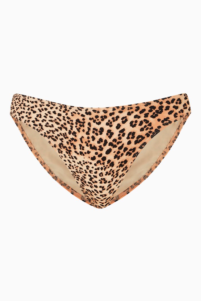 

Dani Bikini Bottom in Stretch Nylon, Brown