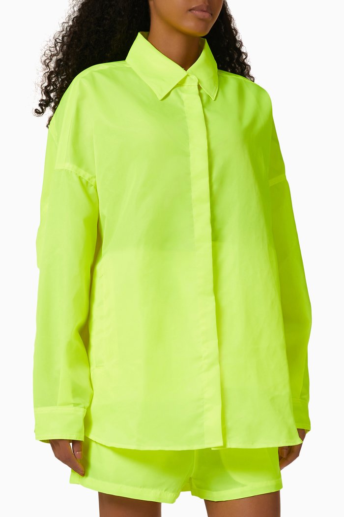 

Perla Oversized Shirt Jacket, Yellow