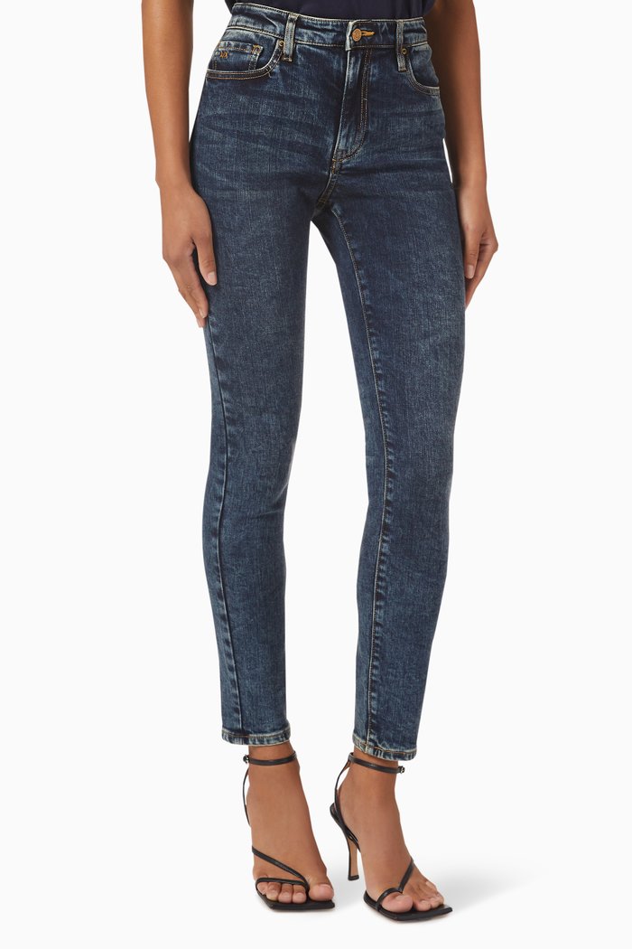 Super Skinny Lift Up Jeans in Denim, Blue